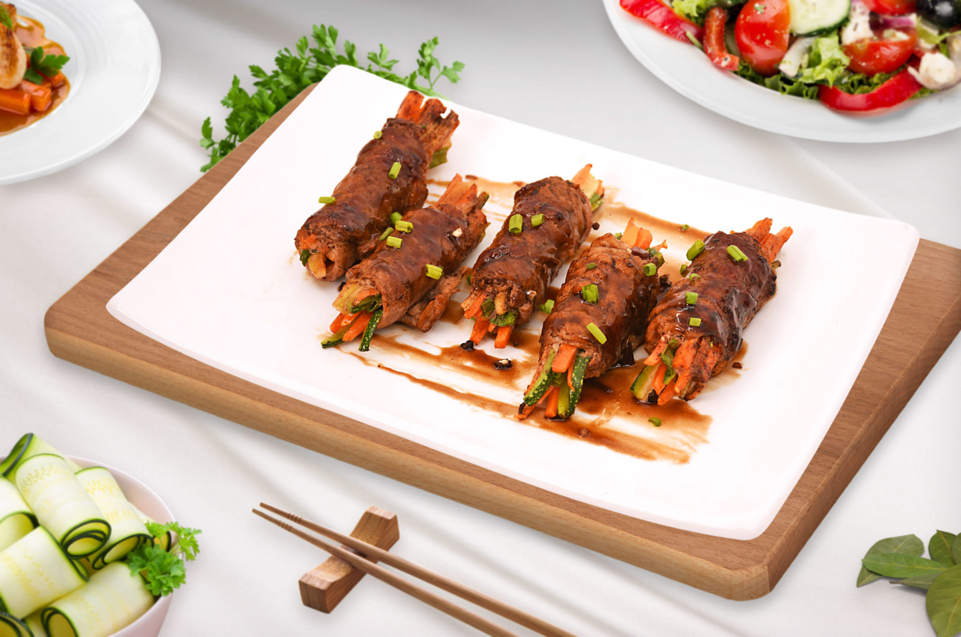 Ajinomoto | Balsamic Glazed Steak Rolls - Ajinomoto