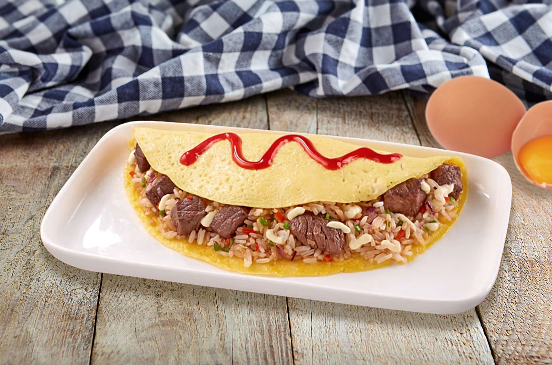 Ajinomoto Cheesy Beef Omelet Rice Ajinomoto