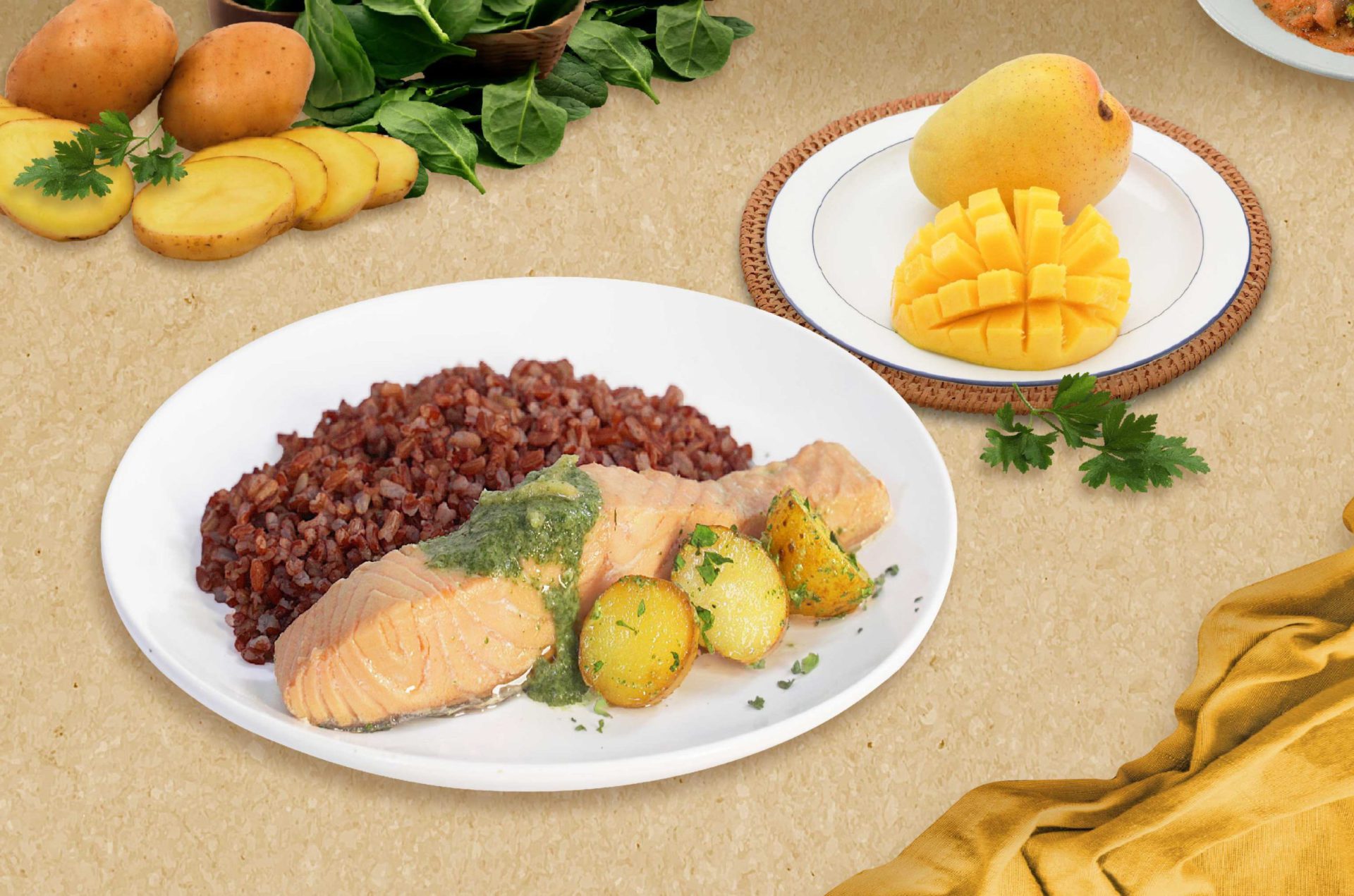 Ajinomoto | Salmon in Spinach-Garlic Dip - Ajinomoto