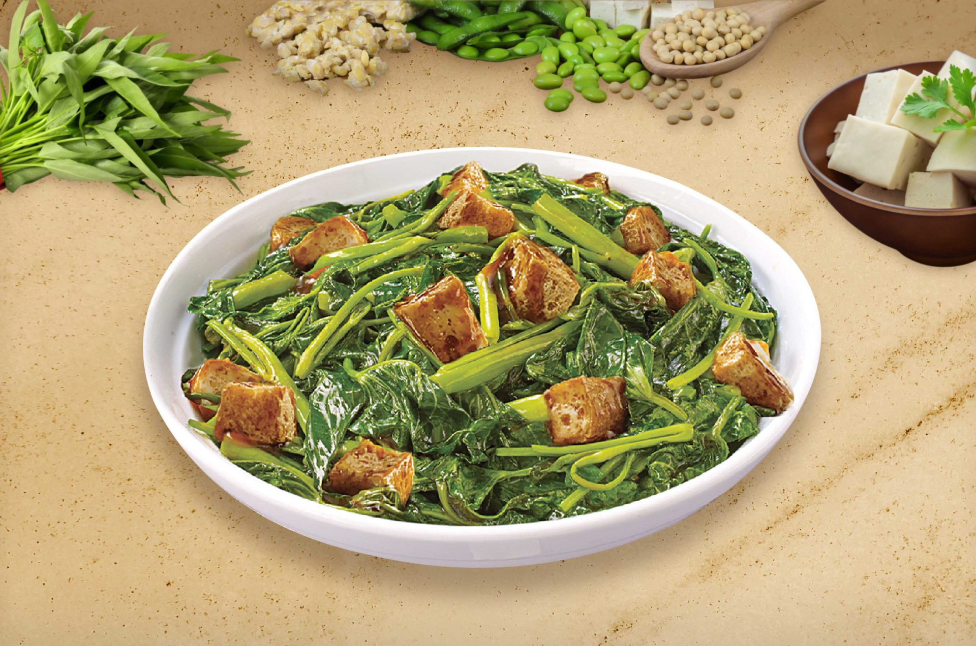 Ajinomoto | Ginisang Kangkong with Tokwa - Ajinomoto