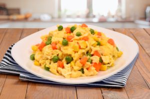 Scrambled Eggs with Mixed Veggies