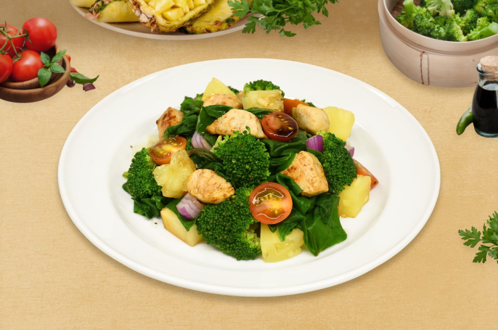 Ajinomoto | Chicken Salad with Pineapple and Balsamic Vinegar - Ajinomoto