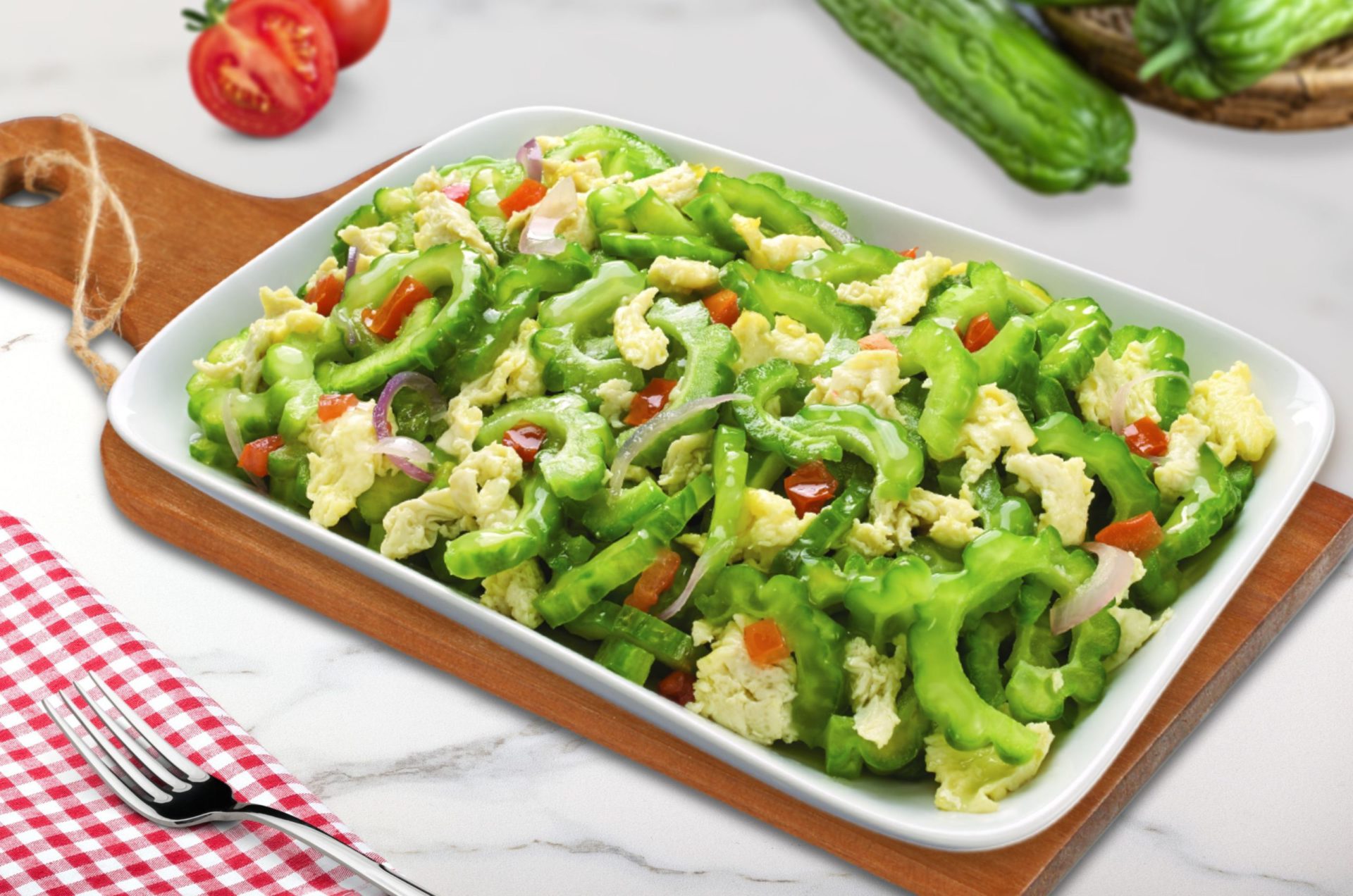 Ajinomoto | Ginisang Ampalaya with Egg & Tomato - Ajinomoto