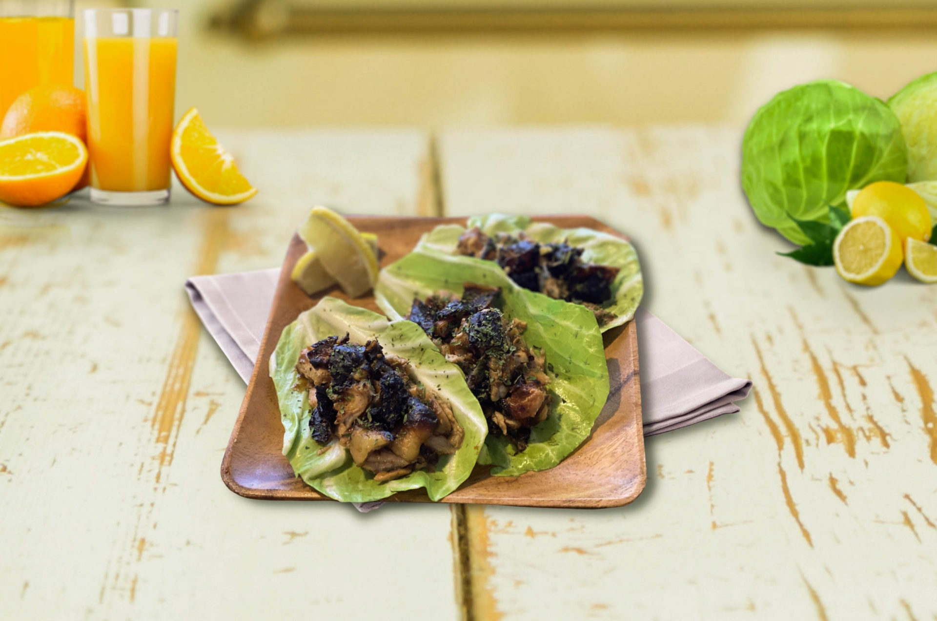 Ajinomoto | Grilled Chicken Lettuce Cups - Ajinomoto