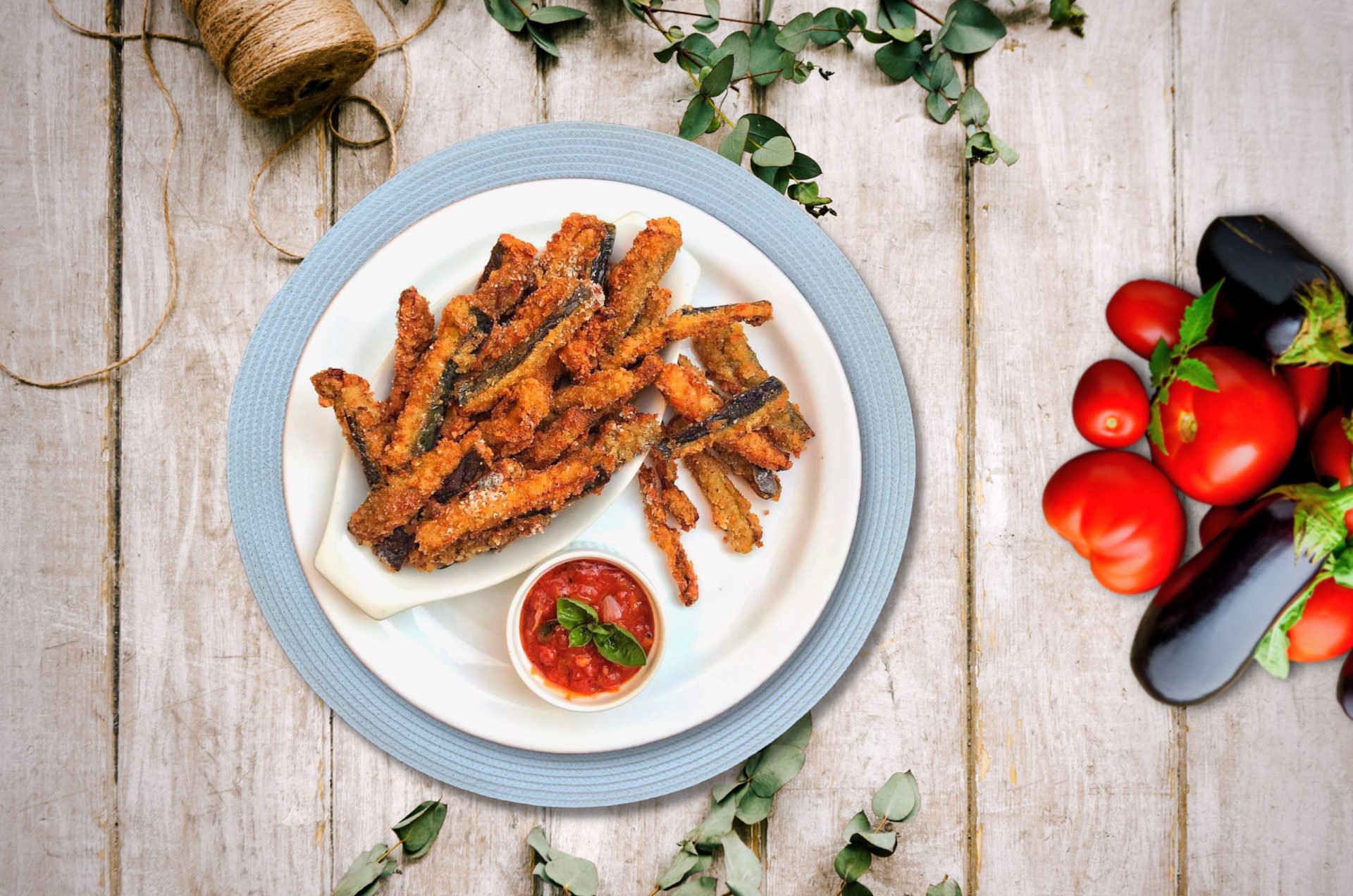 Ajinomoto | Crispy Eggplant Fries with Marinara Dip - Ajinomoto