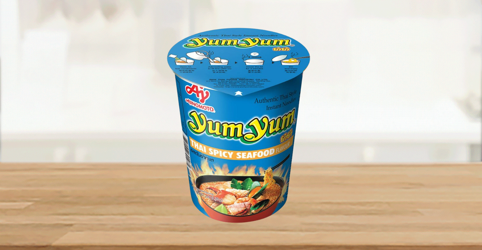 Ajinomoto  Thai Spicy Seafood Yum Yum® Instant Noodles - Ajinomoto
