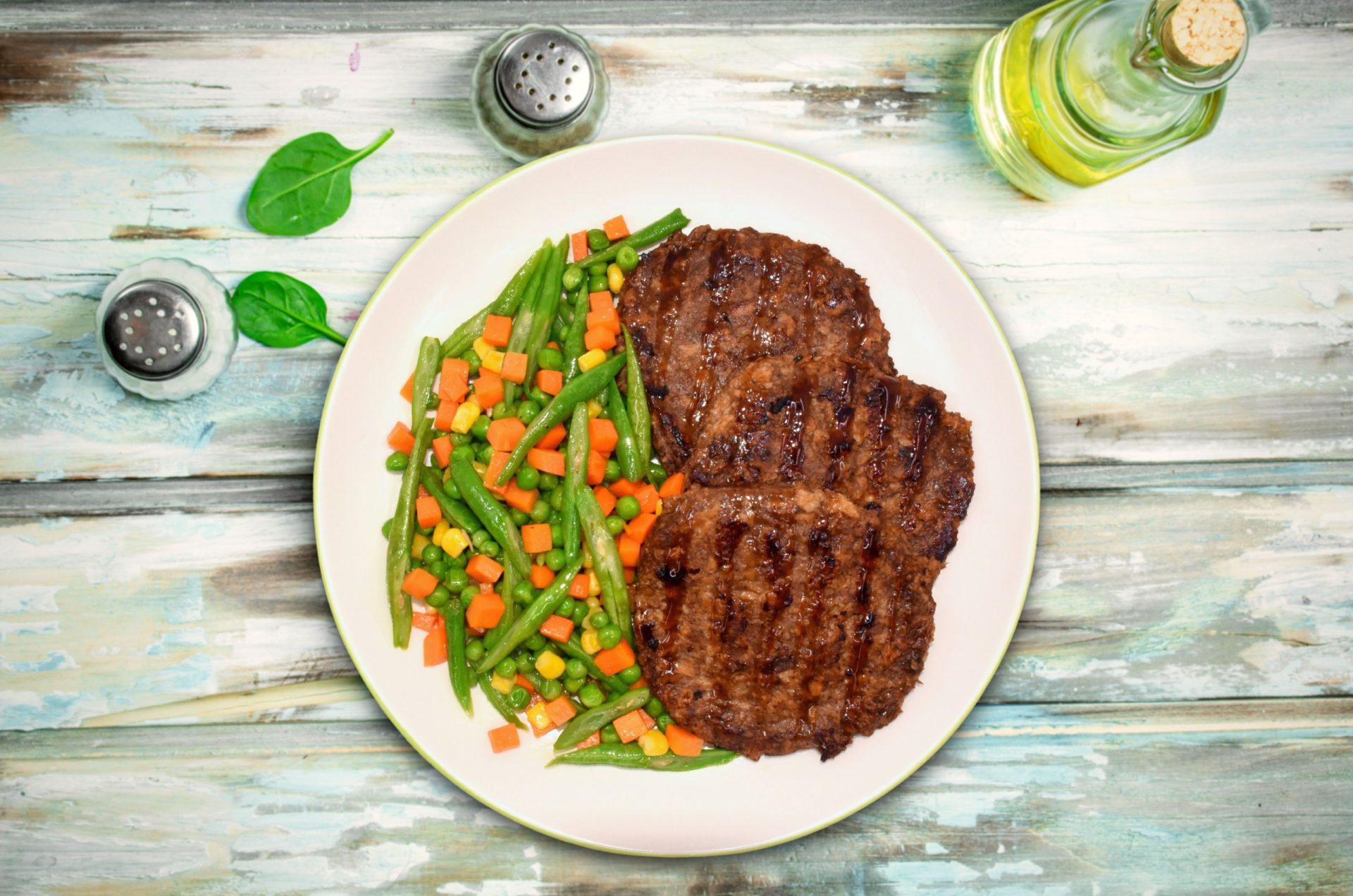 Ajinomoto | Mixed Vegetables with Burger Patty - Ajinomoto