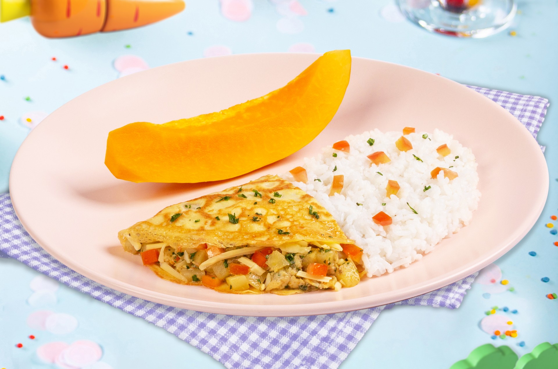 Ajinomoto | Folded Cheesy Omelette Meal for Kids - Ajinomoto