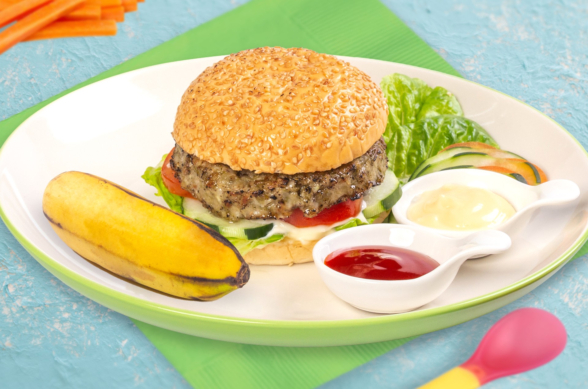 Ajinomoto | Monggo Burger Meal for Kids - Ajinomoto