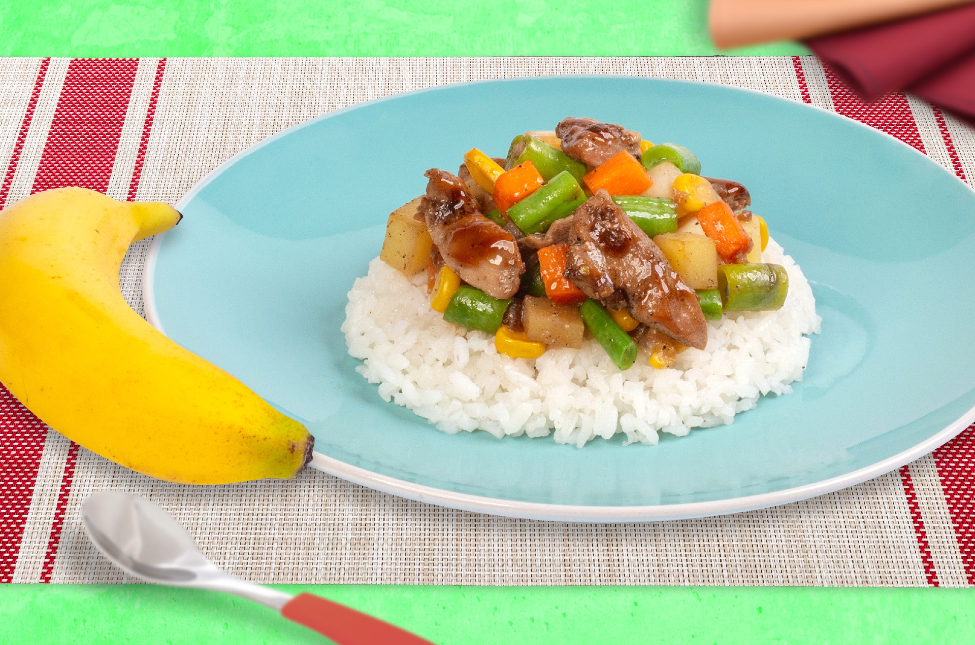 Ajinomoto | Veggie Stir-fried Chicken Meal for Kids - Ajinomoto