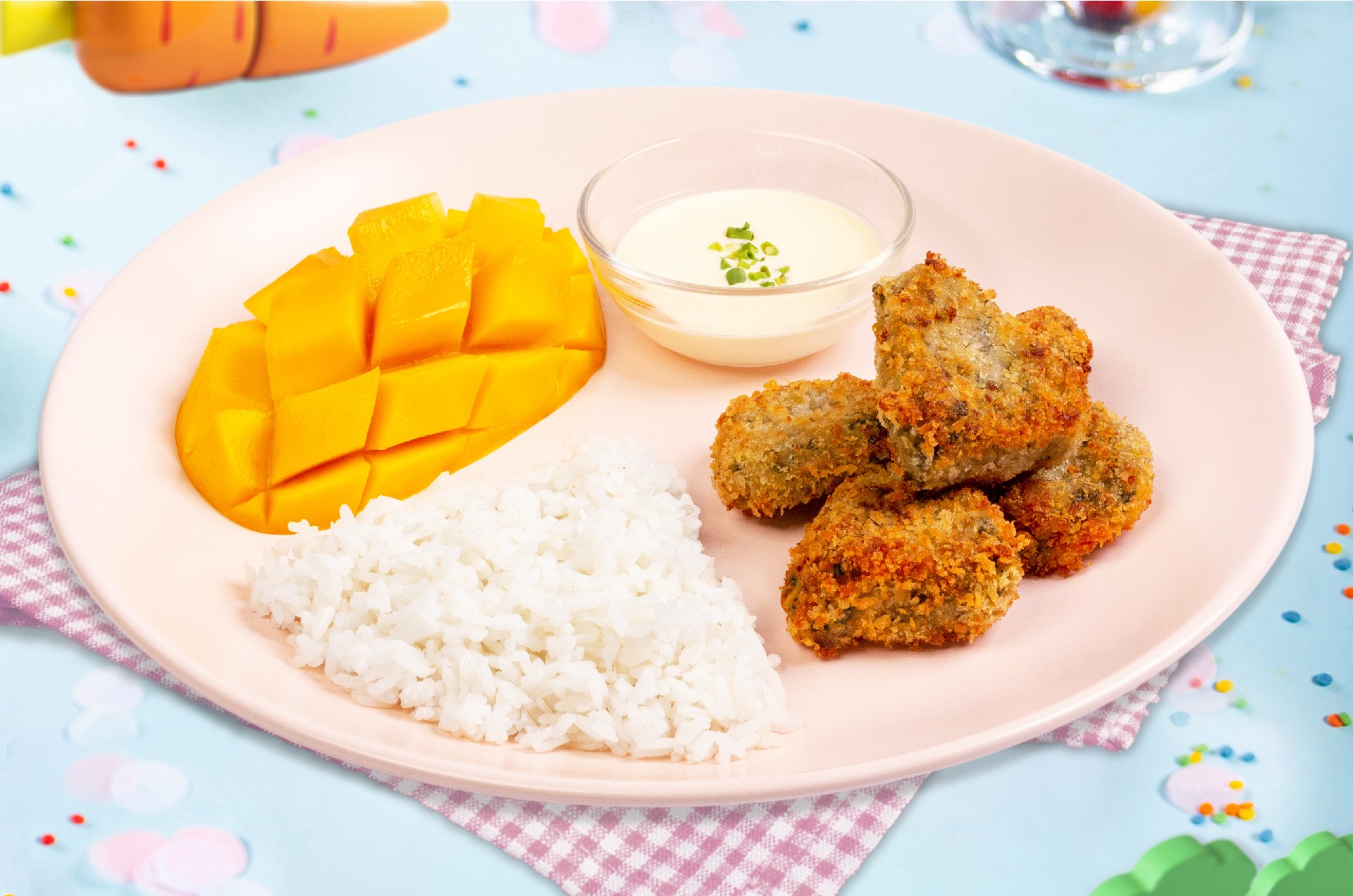 Ajinomoto | Vegetable Tots with Creamy Sauce Meal for Kids - Ajinomoto