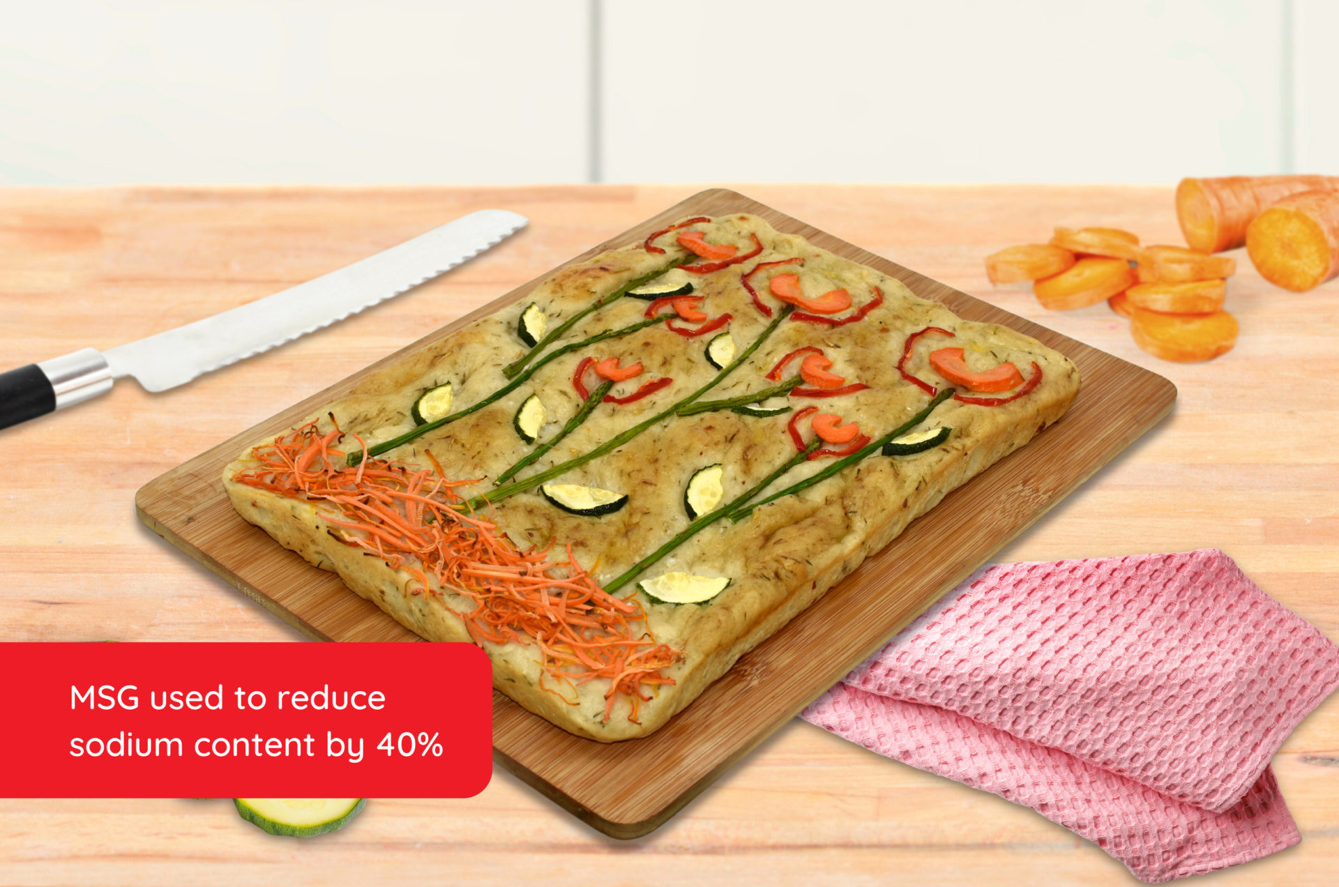 Ajinomoto | Decorative Focaccia Bread - Ajinomoto