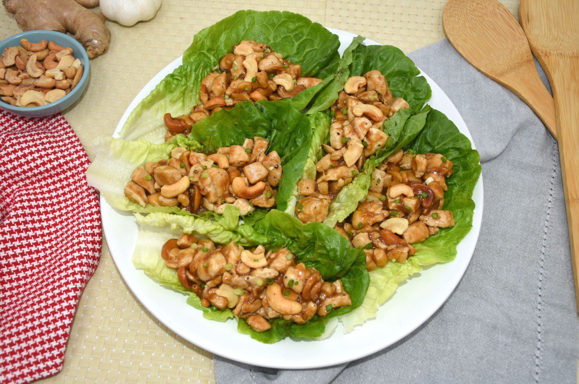 Ajinomoto | Chicken Cashew Lettuce Wraps - Ajinomoto