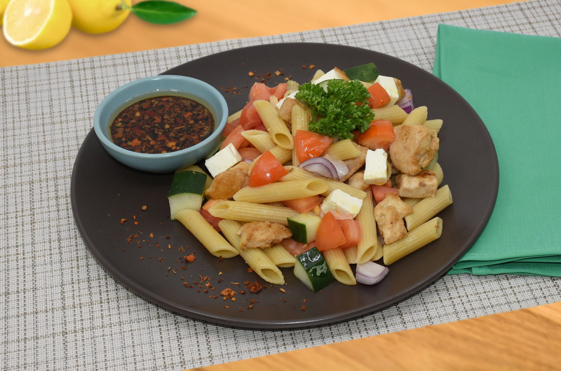 Ajinomoto | Mediterranean Chicken Pasta Salad - Ajinomoto
