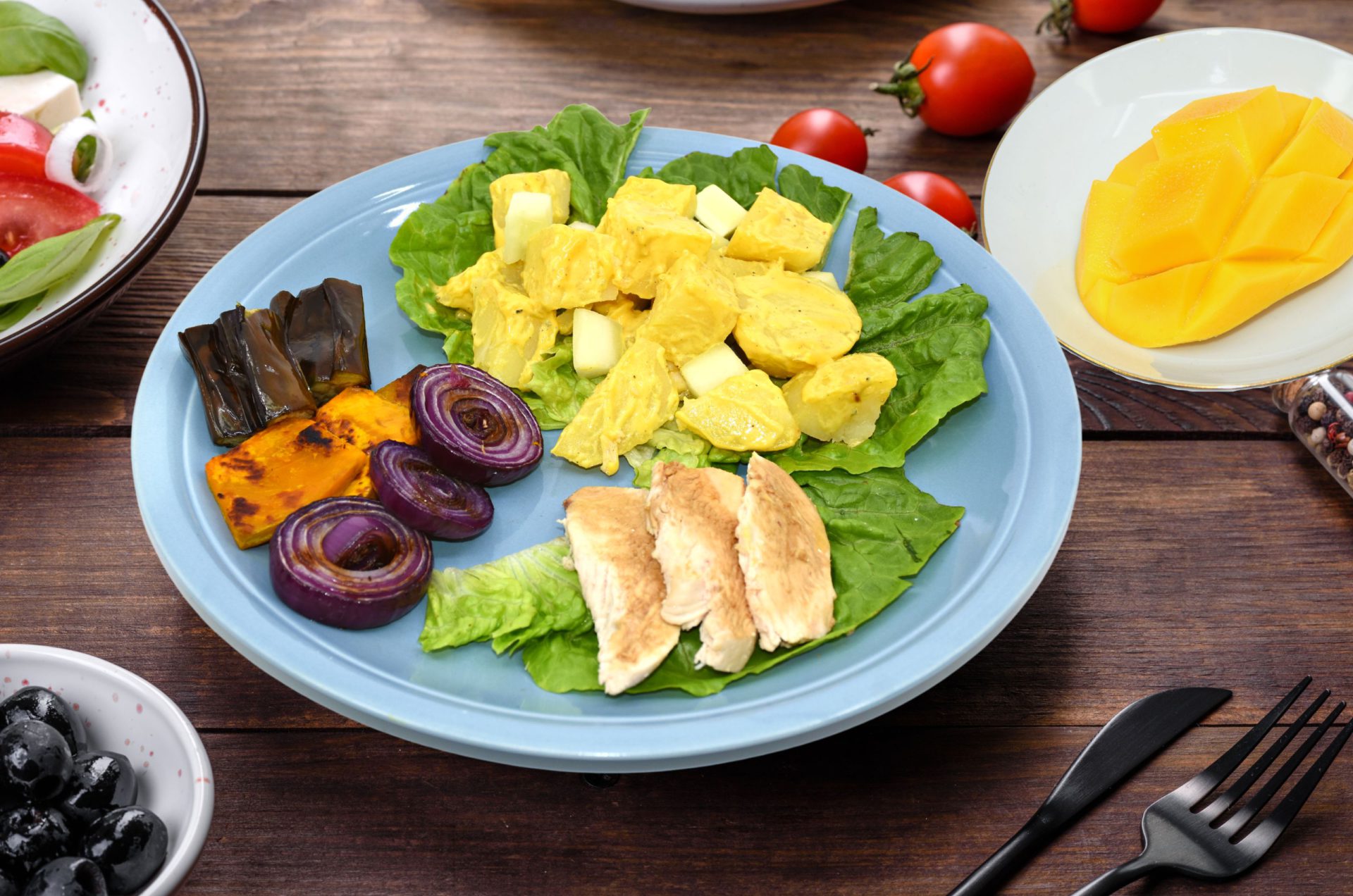Ajinomoto | Potato & Chicken Caesar Salad with Grilled Vegetables - Ajinomoto