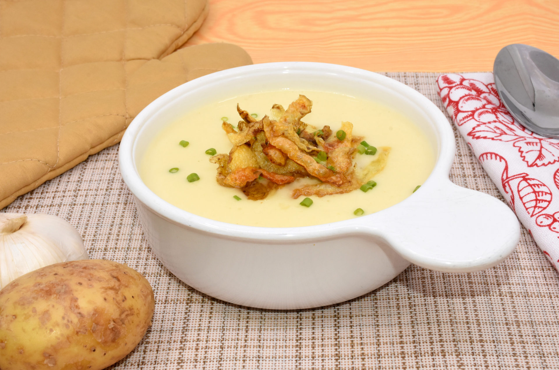 Ajinomoto | Potato Soup with Crispy Potato Peels - Ajinomoto